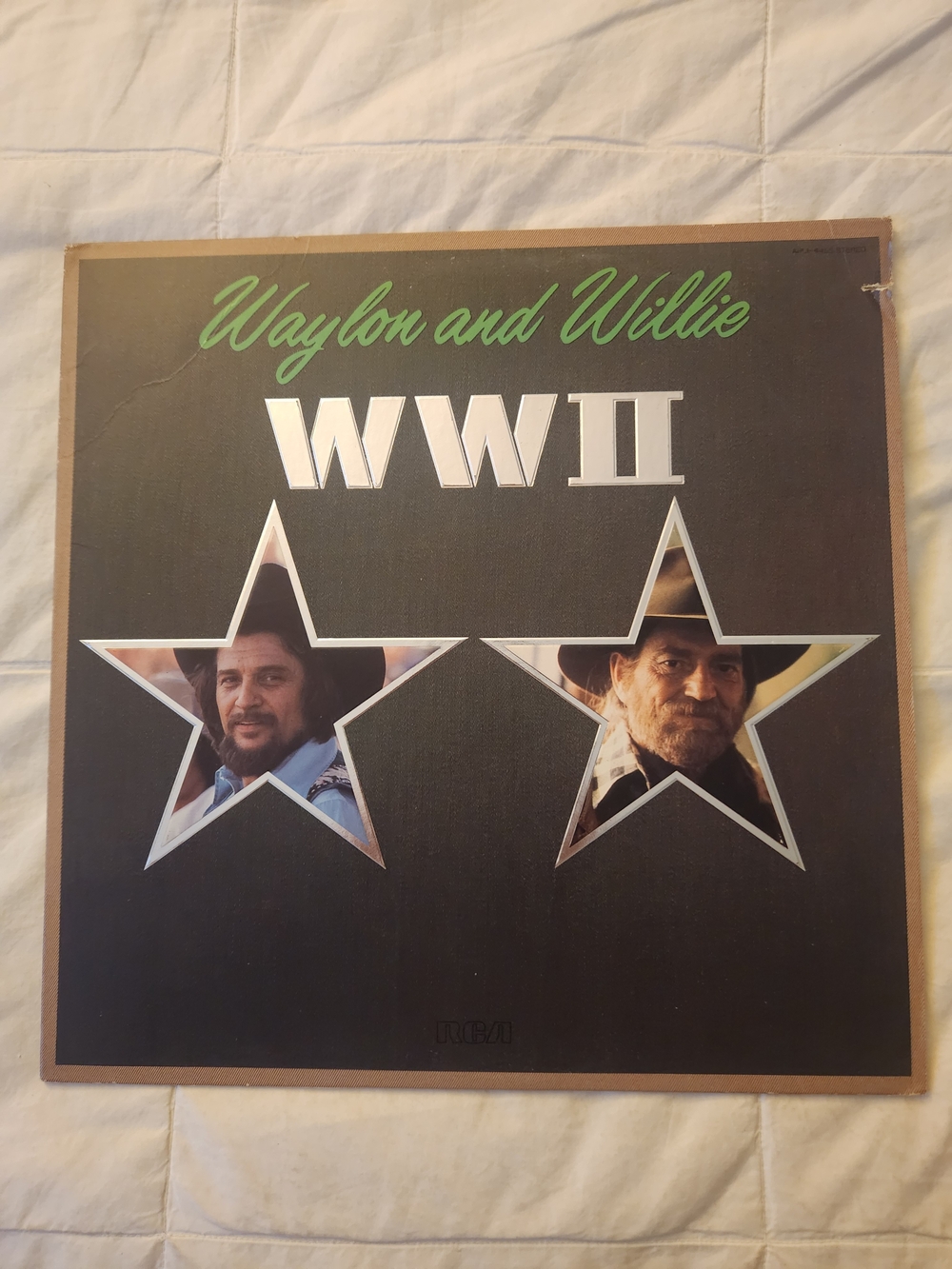 Waylon and Willie WW II Vintage Vinyl Record In NM Condition! Never Played!